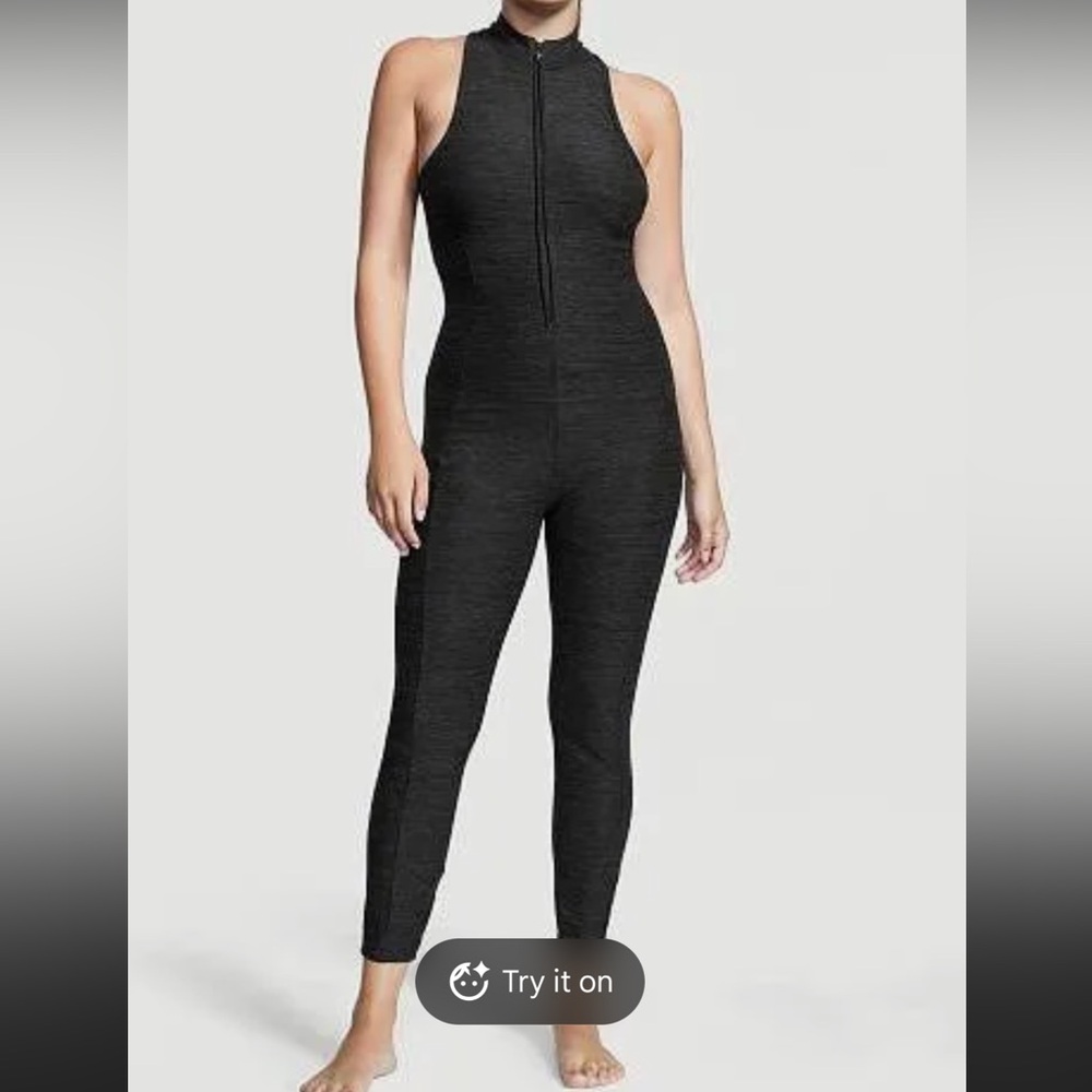 NWT Victoria's Secret Charcoal Catsuit
